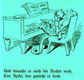 W. Busch Fipps, der Affe ©noten-apitz.de; Bildquelle: Wilhelm Busch-Album, Humoristischer Hausschatz, Sammlung der beliebtesten Schriften mit 1500 Bildern, 22. Auflage München Verlag v. Fr. Bassermann, 1911